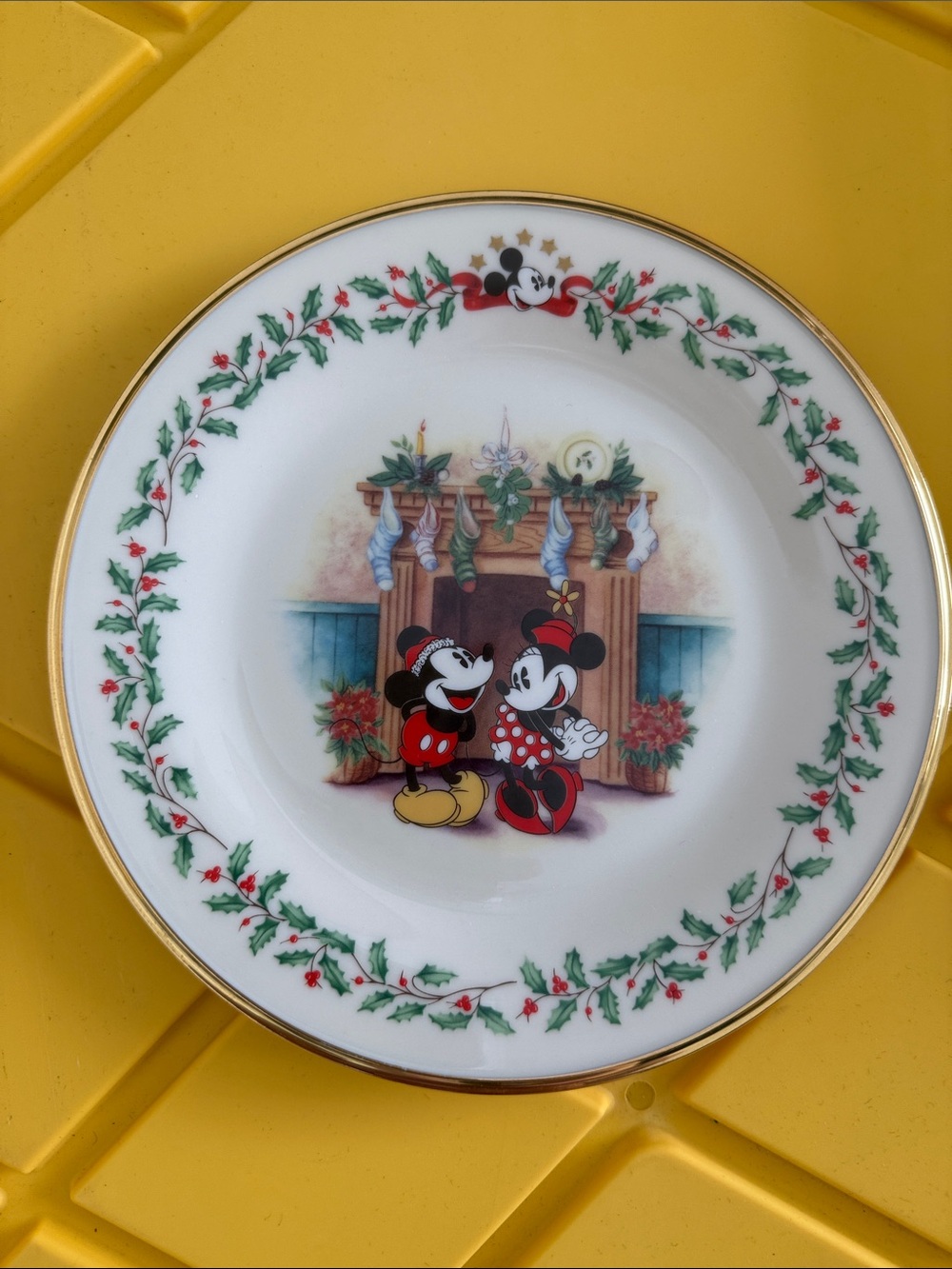 Lenox White Holiday Plate with Gold Backstamp
